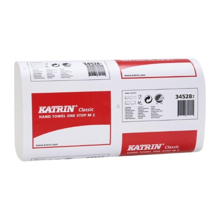 Katrin CLASSIC ONESTOP M2 papierové uteráky ZZ biele, 2 vr. - 4000 ks